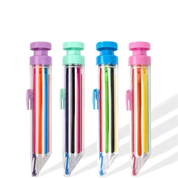4 шт. Многоцветные мелки, вращающиеся мелки, прессующие карандаши для детей, художественные цветные бытовые мелки