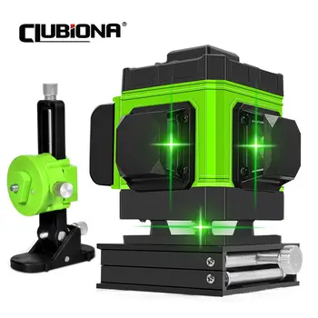 CLUBIONA 12-линейный лазерный нивелир Green Line Самовыравнивающийся 360 горизонтальный и вертикальный сверхмощный лазерный нивелир с зеленым лучом
