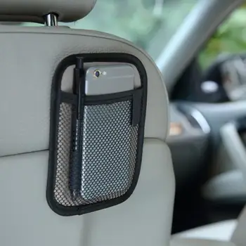 Карман для хранения Многофункциональный устойчивый к истиранию автомобильный сетчатый карман для хранения Универсальный органайзер для автомобильных телефонов