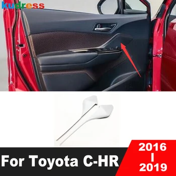 Для Toyota CHR C-HR 2016 2017 2018 2019 Матовый автомобиль Внутренняя внутренняя дверная ручка Панель Крышка панели Отделка отделки Аксессуары для интерьера