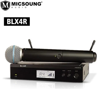 Микрофон BLX4R PG58 BETA58A SM 58 BETA58 Беспроводной микрофон Портативная система микрофонов УВЧ BLX4 BLX288 для караоке-сцены для Shure