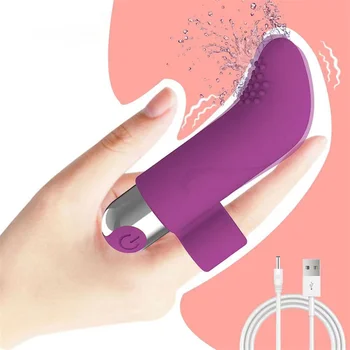 10 скоростей USB Зарядка Пальцы Вибраторы Стимуляция клитора Силиконовые секс-игрушки для женщин Массаж Вибрационный секс-продукт для взрослых