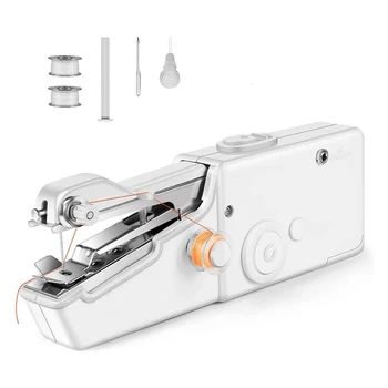  Портативная ручная швейная машина Практичный швейный инструмент,Мини-ручная швейная машина для быстрого сшивания,Вилка США