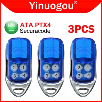 3PCS ATA PTX4 SecuraCode Гаражные ворота Пульт дистанционного управления 433,92 МГц Rolling Code Gate Дистанционное управление Передатчик открывания гаражных ворот