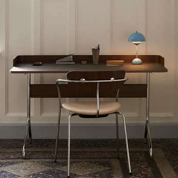 Минималистичный современный итальянский письменный стол, письменный стол, офисный стол, нержавеющая сталь для небольшой комнаты, скандинавский минимализм