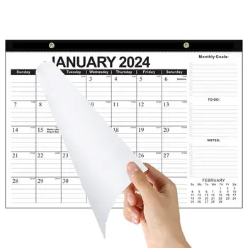 Календарь на 18 месяцев 2024-2025 Настольный настенный календарь Ежемесячный календарь Двухлетний планировщик Настенный календарь Блокнот для заметок Настольный планировщик 2024-2025