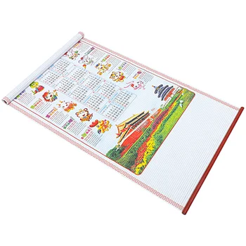 Календарь Пустой Лунный Декоративный Бумажный Настенный Ежемесячный Большой Новый Год Традиционный Китайский Календарь Свиток Висящий Календарь