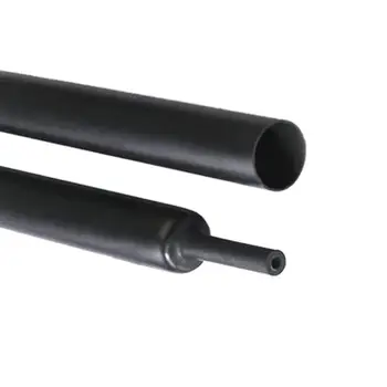  Черная термоусадочная трубка Электрический рукавный автомобильный кабель / проволока Термоусадочная трубка Wrap, 20 мм, 1 м