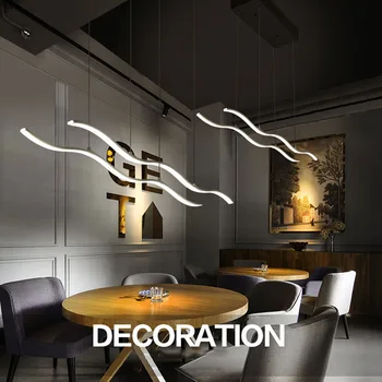 Современный светодиодный подвесной светильник для столовой, гостиной, офиса, отеля, потолочной люстры, регулируемых подвесных светильников, декора, осветительного прибора