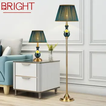 BRIGHT Современные керамические торшеры Стоячие светодиодные креативные американские роскошные модные настольные светильники для дома гостиная спальня