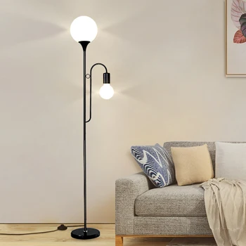 Современная минималистичная светодиодная стеклянная лампа с дистанционным управлением творческая скандинавская гостиная, спальня, кабинет, вертикальная настольная лампа с торшером