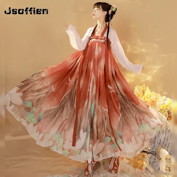 Китайский традиционный костюм Ханьфу Женщина Принцесса Танец Одежда Женская Фея Косплей Одежда Женская Восточная Ханьфу Народная Танцевальная Одежда