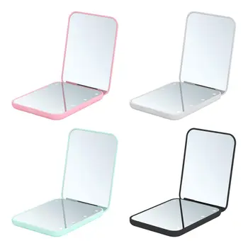 Косметическое зеркало с подсветкой с 2x увеличительным косметическим зеркалом Зеркало для макияжа с подсветкой для туалетного столика в спальне для путешествий в спальне