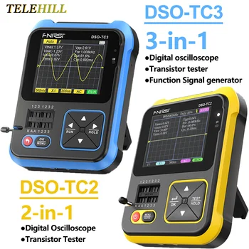 DSO-TC3/TC2 Цифровой осциллограф 10 Мвыб./с Частота дискретизации 200 кГц/500 кГц Полоса пропускания ШИМ Транзистор LCR Генератор тестовых сигналов