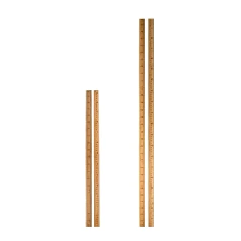 12 дюймов 24-дюймовая деревянная линейка, измерительная линейка двусторонняя сантиметровая метрическая линейка деревянная прямая линейка для черчения