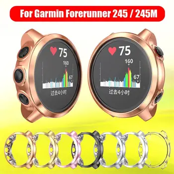 Новый чехол для часов из ТПУ с ударопрочным чехлом для защитных пленок Garmin Forerunner 245 / 245M