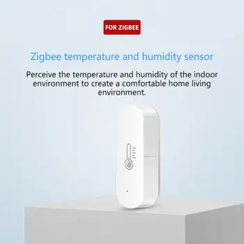 Tuya Датчик температуры Датчик влажности Напоминание о влажности температуры через домашний шлюз Smart Life Alexa