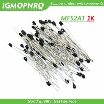 100pcs 1K ОМ NTC MF52AT 3950 Термисторный резистор NTC-MF52AT MF52 1K +/-1% Терморезистор