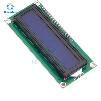 1602LCD Экран Желтый / Синий с адаптером I2C Плата Модуль Ширококорпусный чип Подключаемый потенциометр
