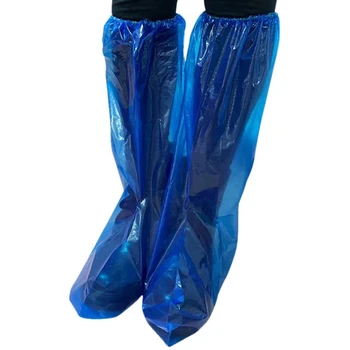 40 пар водонепроницаемых толстых пластиковых одноразовых чехлов для обуви с высоким верхом для мужчин