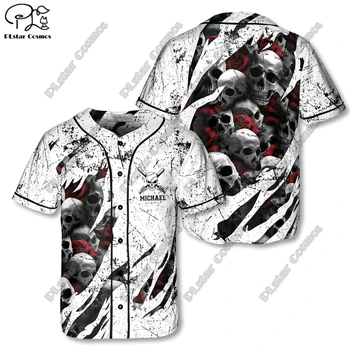 PLSTAR COSMOS бейсбольная рубашка с индивидуальным названием 3D-печать бейсбольная бита летняя свободная спортивная серия унисекс