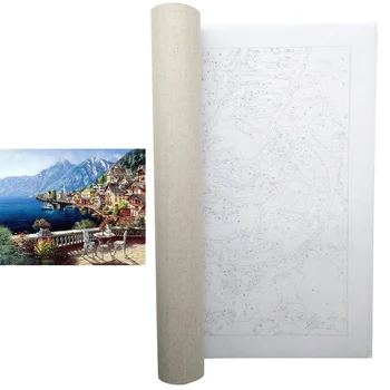 Красивая средиземноморская пейзажная картина по номерам Наборы DIY Картина маслом