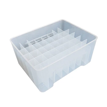 Рыболовный ящик 40 сеток Пластиковая коробка для снастей Ящик с подкладкой Кальмар Джиг Жесткие приманки Чехол для инструментов