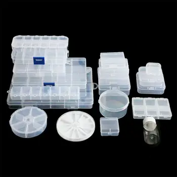  Коробка для хранения ювелирных изделий Пластиковый материал Прочный и прочный Утолщенный и износостойкий Моющийся без окрашивания пыленепроницаемый ящик