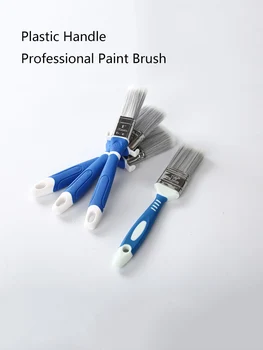 Home Flat Paint Brush Профессиональные инструменты для рисования, обработанные пластиковые ручки для DIY-краски, мебели, заборов, палубы и отделки стен